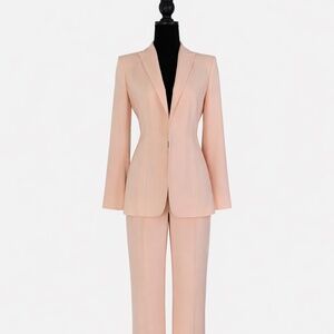 Valentino Roma Women's Suit, Wool Soft Peach, Italy, Size 4-2 (US) /42-40(IT)